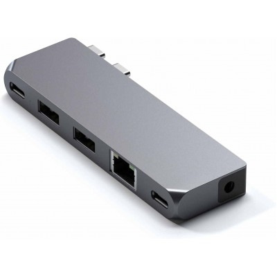 Satechi Αλουμινίου USB-C Pro Hub Mini Multiport Adapter για Apple MacBook Pro M1,M2,M3 series (2016-2024) - Γκρι - SA-ST-UCPHMIM