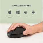 SATECHI ONTHEGO Bluetooth Ασύρματο ποντίκι με USB-C Επαναφορτιζόμενη μπαταρία - ΜΑΥΡΟ - SA-ST-MOTGK