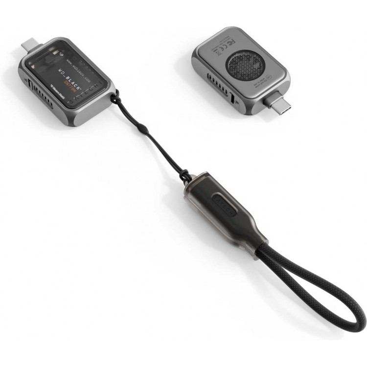 SATECHI USB-C Mini NVMe 2230 SSD Θήκη μεταφοράς Compact με USB-C connector, active ψύξη ταχύτητα μεταφορ΄άς δεδομένων ώς 10 Gbps - ΓΚΡΙ - SA-ST-E2230M