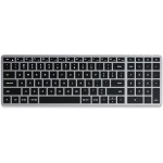 SATECHI Slim X2 Bluetooth Backlit Ασύρματο πληκτρολόγιο Αλουμινίου για Apple Mac, iMac, Macbook - QWERTY - ΓΚΡΙ - SA-ST-BTSX2M