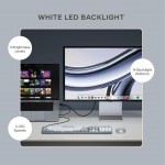 SATECHI Slim SM3 108 πλήκτρων Μηχανικό Bluetooth LED Backlit Ασύρματο Gaming πληκτρολόγιο για Apple Mac, iMac, Macbook, Windows PCS - QWERTY - ΓΚΡΙ - ST-KSM3LT-EN