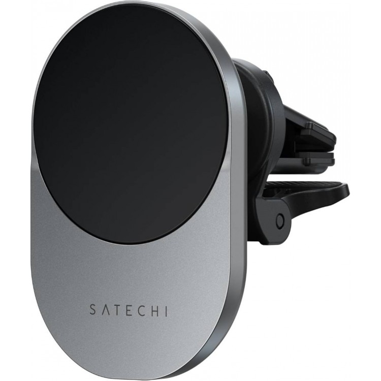 SATECHI MagSafe Qi2 15W VENT Power Wirelessly Fast Car Bάση φορτισης αυτοκινητου - ΓΚΡΙ - SA-ST-Q2CCM 