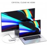 Satechi Aluminum Type-C 8-σε-1 Multi-Port Προσαρμογέας 4k με Ethernet V2 - ΑΣΗΜΙ -  SA-ST-TCMA2S