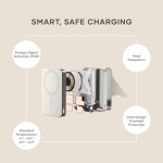 SATECHI OntheGo Qi2 Ασύρματος PowerBank 10.000mAh Φορτιστής με Αναδιπλούμενη 15W βάση - Sand ΜΠΕΖ - SA-ST-B10Q2SW 