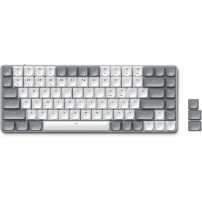 SATECHI Slim SM1 Mechanical Bluetooth LED Backlit Ασύρματο Gaming πληκτρολόγιο για Apple Mac, iMac, Macbook, Windows PCS - QWERTY - ΓΚΡΙ - ST-KSM1LT-EN