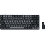 SATECHI Slim SM1 Mechanical Bluetooth LED Backlit Ασύρματο Gaming πληκτρολόγιο για Apple Mac, iMac, Macbook, Windows PCS - QWERTY - ΣΚΟΥΡΟ ΓΚΡΙ - ST-KSM1DK-EN