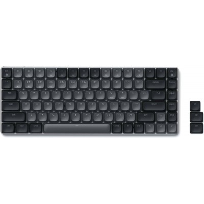 SATECHI Slim SM1 Mechanical Bluetooth LED Backlit Ασύρματο Gaming πληκτρολόγιο για Apple Mac, iMac, Macbook, Windows PCS - QWERTY - ΣΚΟΥΡΟ ΓΚΡΙ - ST-KSM1DK-EN