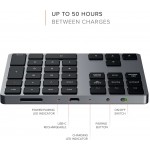 SATECHI BLUETOOTH EXTENDED Ασύρματο αριθμητικό πληκτρολόγιο 34 πλήκτρων, aluminium design, MacOS - ΓΚΡΙ - SA-ST-XLABKM