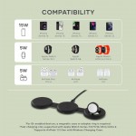 SATECHI OntheGo 3-in-1 Ασύρματος Φορτιστής με Αναδιπλούμενη Qi2 βάση για Αpple iPhone, APPLE AIRPODS, Apple Watch Series 15W - ΜΑΥΡΟ - SA-ST-QTG31K