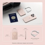 SATECHI OntheGo Qi2 Ασύρματος PowerBank 5.000mAh Φορτιστής με Αναδιπλούμενη 15W βάση - Desert ΡΟΖ - SA-ST-B5Q2SR