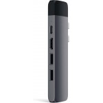 Satechi Αλουμινίου USB-C multiport Pro hub με 2Χ θύρες USB-A, 1X microSD θύρα, 1Χ θύρα Gigabit Ethernet & 4K HDMI  - ΓΚΡΙ - SA-ST-TCPHEM