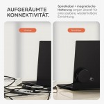 Satechi OntheGo 7-σε-1 Portable Μαγνητικό 100W PD multiport Adapter, με USB-A, USB-C PD, 4K HDMI, SD/microSD, Gigabit Ethernet - ΜΑΥΡΟ - SA-ST-POTG7C