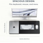 Satechi Large Premium Vegan-Δερμάτινο DeskMate Mouse Pad Desk PAD, MOUSE PAD - ΜΑΥΡΟ - SA-ST-LPDMK