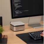 Satechi ultra-slim Aluminum Type-C USB4, Thunderbolt 5/4/3, NVMe SSD enclosure με καλώδιο για Apple Mac Mini M4 2024 - ΑΣΗΜΙ - SA-ST-EU4SNSS