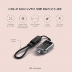 SATECHI USB-C Mini NVMe 2230 SSD Θήκη μεταφοράς Compact με USB-C connector, active ψύξη ταχύτητα μεταφορ΄άς δεδομένων ώς 10 Gbps - ΓΚΡΙ - SA-ST-E2230M