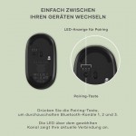 SATECHI ONTHEGO Bluetooth Ασύρματο ποντίκι με USB-C Επαναφορτιζόμενη μπαταρία - ΜΑΥΡΟ - SA-ST-MOTGK