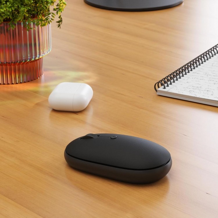 SATECHI ONTHEGO Bluetooth Ασύρματο ποντίκι με USB-C Επαναφορτιζόμενη μπαταρία - ΜΑΥΡΟ - SA-ST-MOTGK
