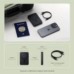 SATECHI OntheGo Qi2 Ασύρματος PowerBank 10.000mAh Φορτιστής με Αναδιπλούμενη 15W βάση - ΜΑΥΡΟ - SA-ST-B10Q2SK