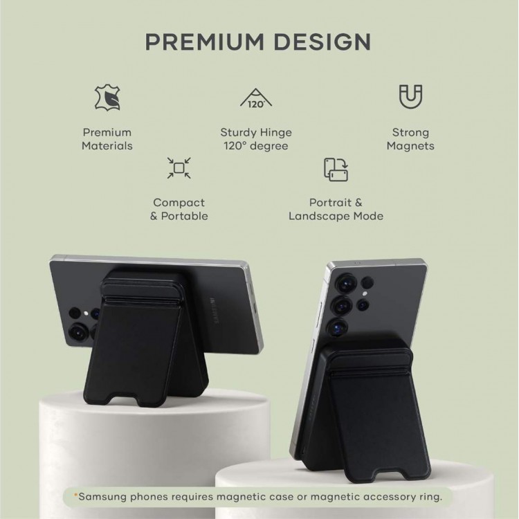SATECHI OntheGo Qi2 Ασύρματος PowerBank 10.000mAh Φορτιστής με Αναδιπλούμενη 15W βάση - ΜΑΥΡΟ - SA-ST-B10Q2SK