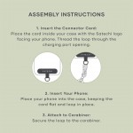 SATECHI OntheGo 2-σε-1 60W USB-C Lanyard Universal Crossbody ιμάντας με ενσωματωμένο Braided καλώδιο δεδομένων για SMARTPHONES, 1.5μ, - ΜΑΥΡΟ - SA-ST-LOTGLK