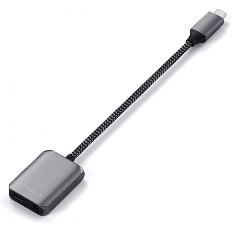 SATECHI USB-C PD Μετατροπέας ήχου 3.5mm Headphone Jack & PD 3.0 Φόρτιση - SA-ST-UCAPDAM 