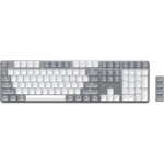 SATECHI Slim SM3 108 πλήκτρων Μηχανικό Bluetooth LED Backlit Ασύρματο Gaming πληκτρολόγιο για Apple Mac, iMac, Macbook, Windows PCS - QWERTY - ΓΚΡΙ - ST-KSM3LT-EN