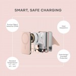 SATECHI OntheGo Qi2 Ασύρματος PowerBank 5.000mAh Φορτιστής με Αναδιπλούμενη 15W βάση - Desert ΡΟΖ - SA-ST-B5Q2SR