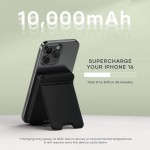 SATECHI OntheGo Qi2 Ασύρματος PowerBank 10.000mAh Φορτιστής με Αναδιπλούμενη 15W βάση - ΜΑΥΡΟ - SA-ST-B10Q2SK