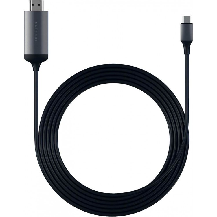 SATECHI καλώδιο USB-C σε HDMI 4K 60Hz - 1.75μ. - ΓΚΡΙ - SA-ST-CHDMIM