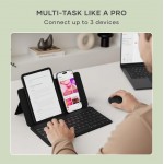 SATECHI ONTHEGO Ασύρματο πληκτρολόγιο Bluetooth Αλουμινίου QWERTY - ΜΑΥΡΟ - SA-ST-KOTGK-EN