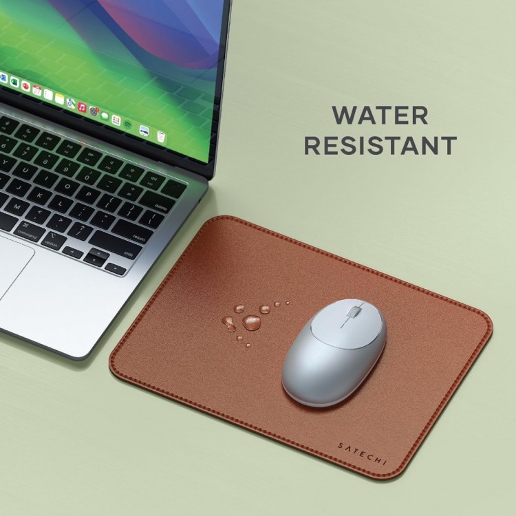 Satechi Premium Vegan-Δερμάτινο Mouse Pad - ΚΑΦΕ - SA-ST-LMPN