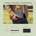 SATECHI ONTHEGO Ασύρματο πληκτρολόγιο Bluetooth Αλουμινίου QWERTY - ΜΑΥΡΟ - SA-ST-KOTGK-EN