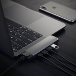 Satechi Αλουμινίου USB-C multiport Pro hub με 2Χ θύρες USB-A, 1X microSD θύρα, 1Χ θύρα Gigabit Ethernet & 4K HDMI  - ΓΚΡΙ - SA-ST-TCPHEM