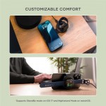 SATECHI OntheGo 2-in-1 Ασύρματος Φορτιστής με Αναδιπλούμενη Qi2 βάση για Αpple iPhone, Apple Watch Series 15W - ΜΑΥΡΟ - SA-ST-QTG21K