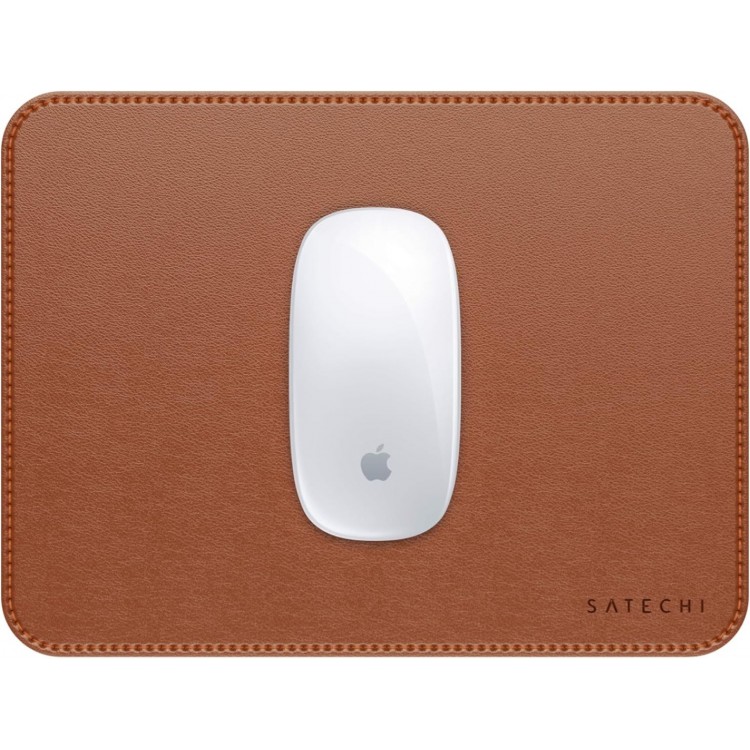 Satechi Premium Vegan-Δερμάτινο Mouse Pad - ΚΑΦΕ - SA-ST-LMPN