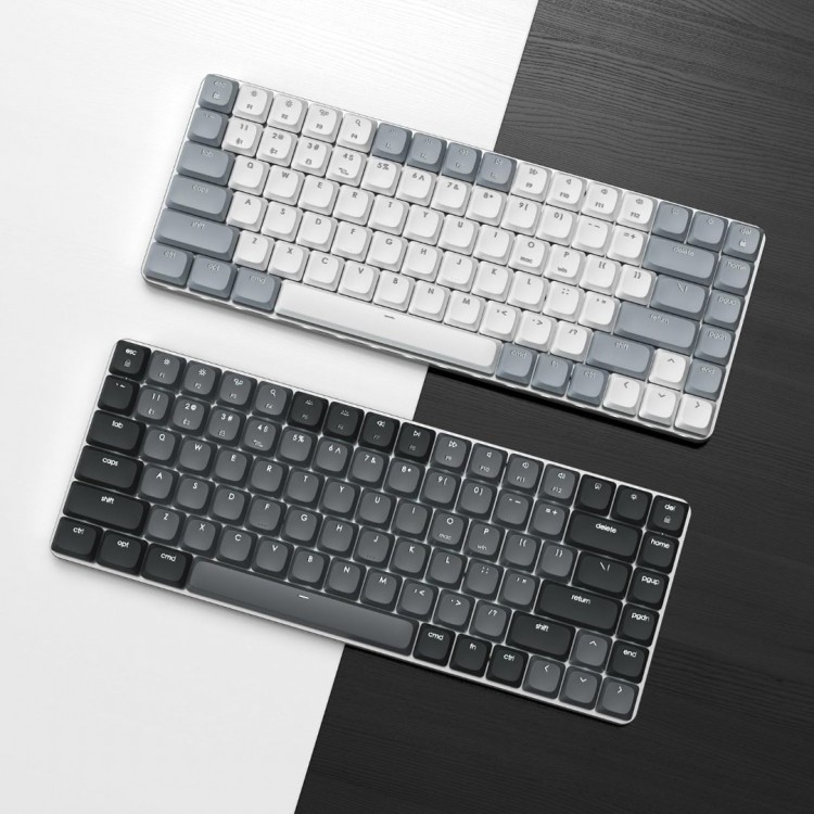 SATECHI Slim SM1 Mechanical Bluetooth LED Backlit Ασύρματο Gaming πληκτρολόγιο για Apple Mac, iMac, Macbook, Windows PCS - QWERTY - ΓΚΡΙ - ST-KSM1LT-EN