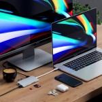 Satechi Aluminum Type-C 8-σε-1 Multi-Port Προσαρμογέας 4k με Ethernet V2 - ΑΣΗΜΙ -  SA-ST-TCMA2S