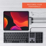 Satechi Αλουμινίου USB-C PD Mobile Pro Hub, 4K HDMI, USB 3.0 & 3.5mm Audio - ΓΚΡΙ - SA-ST-TCMPHM