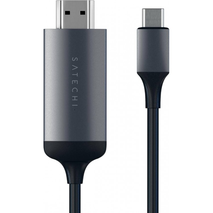 SATECHI καλώδιο USB-C σε HDMI 4K 60Hz - 1.75μ. - ΓΚΡΙ - SA-ST-CHDMIM