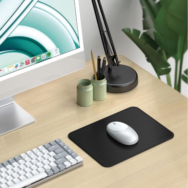 Satechi Premium Vegan-Δερμάτινο Mouse Pad - ΜΑΥΡΟ - SA-ST-LMPK