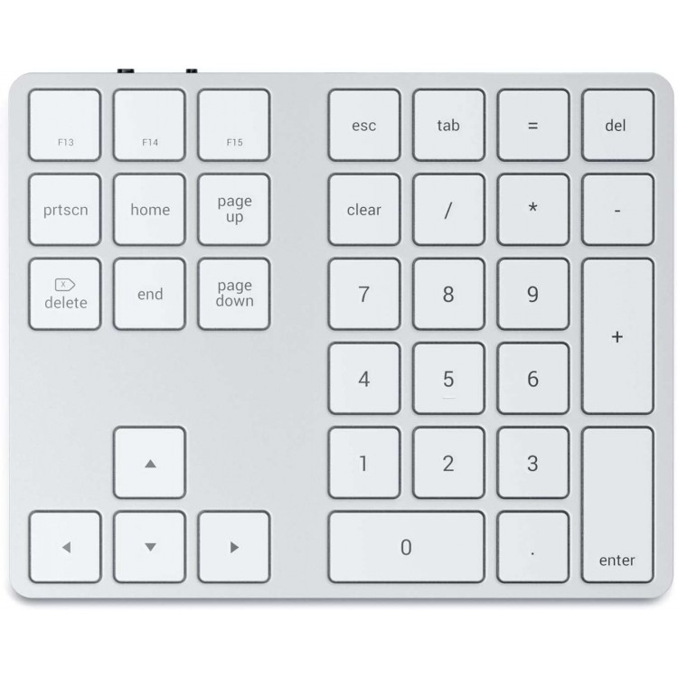 SATECHI BLUETOOTH EXTENDED Ασύρματο αριθμητικό πληκτρολ΄όγιο 34 πλήκτρων, aluminium design, MacOS - ΑΣΗΜΙ - SA-ST-XLABKS