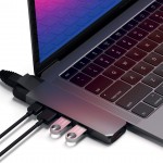 Satechi Αλουμινίου USB-C multiport Pro hub με 2Χ θύρες USB-A, 1X microSD θύρα, 1Χ θύρα Gigabit Ethernet & 4K HDMI  - ΓΚΡΙ - SA-ST-TCPHEM