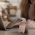 SATECHI OntheGo Qi2 Ασύρματος PowerBank 5.000mAh Φορτιστής με Αναδιπλούμενη 15W βάση - Desert ΡΟΖ - SA-ST-B5Q2SR