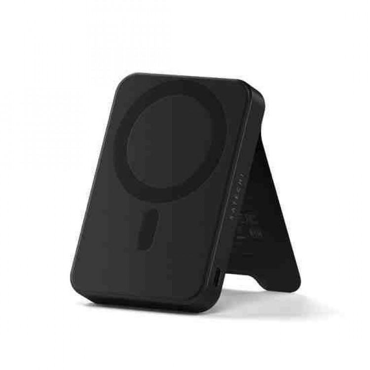 SATECHI OntheGo Qi2 Ασύρματος PowerBank 10.000mAh Φορτιστής με Αναδιπλούμενη 15W βάση - ΜΑΥΡΟ - SA-ST-B10Q2SK