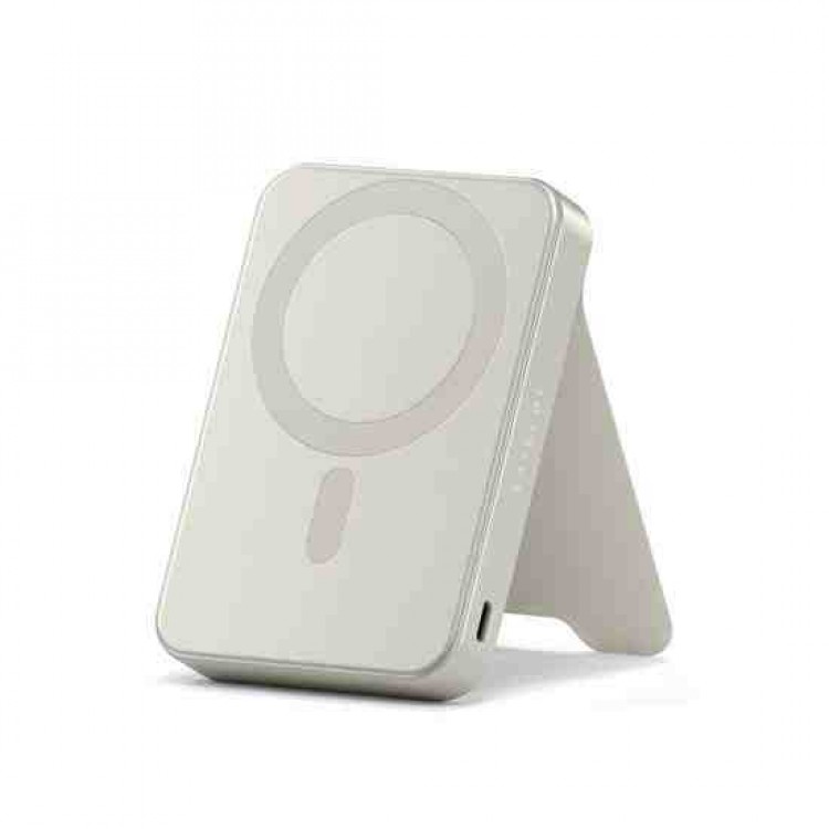 SATECHI OntheGo Qi2 Ασύρματος PowerBank 10.000mAh Φορτιστής με Αναδιπλούμενη 15W βάση - Sand ΜΠΕΖ - SA-ST-B10Q2SW 