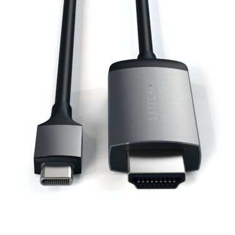 SATECHI καλώδιο USB-C σε HDMI 4K 60Hz - 1.75μ. - ΓΚΡΙ - SA-ST-CHDMIM