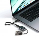 SATECHI USB-C Mini NVMe 2230 SSD Θήκη μεταφοράς Compact με USB-C connector, active ψύξη ταχύτητα μεταφορ΄άς δεδομένων ώς 10 Gbps - ΓΚΡΙ - SA-ST-E2230M