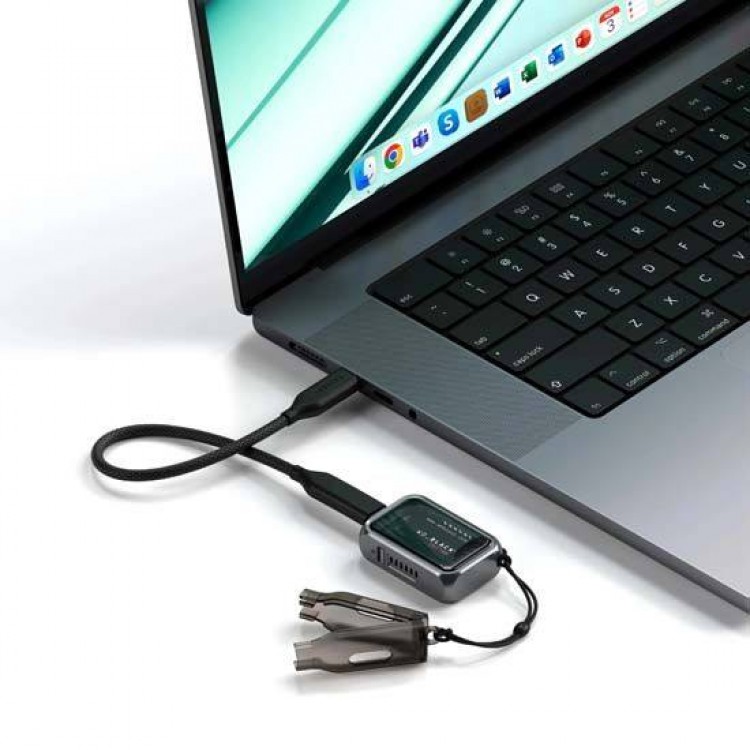 SATECHI USB-C Mini NVMe 2230 SSD Θήκη μεταφοράς Compact με USB-C connector, active ψύξη ταχύτητα μεταφορ΄άς δεδομένων ώς 10 Gbps - ΓΚΡΙ - SA-ST-E2230M