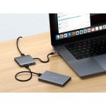 Satechi Aluminum PD USB-C 100W multiport hub με 4ΧΘύρες USB-C - ΓΚΡΙ - SA-ST-H4CPDM