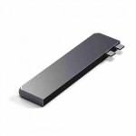 Satechi Αλουμινίου USB-C 100W PD multiport Adapter Pro Slim 7-σε-1 hub για APPLE MACBOOK σειράς M1/M2/M3/Μ4 - ΓΚΡΙ - SA-ST-HUCPHSM
